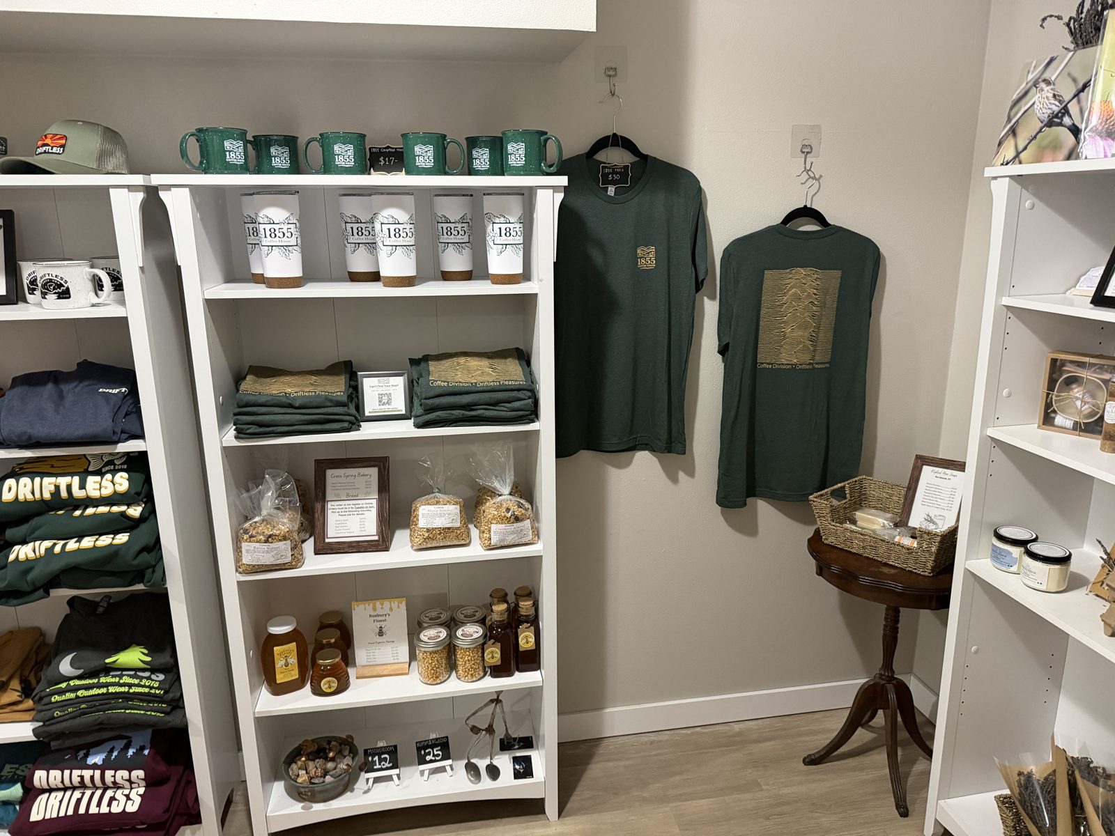1855 merch in The Vault